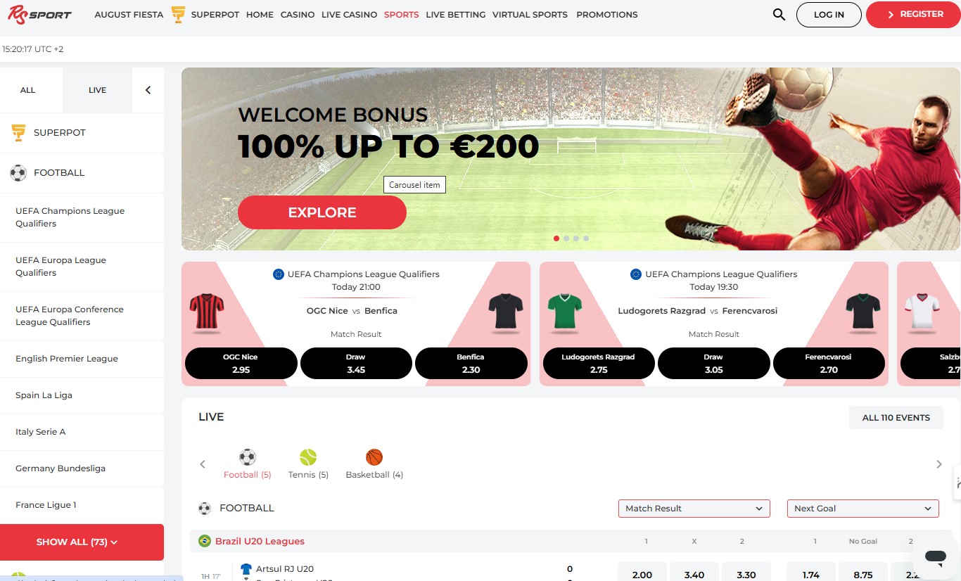 Realspin sports betting PT
